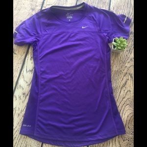 Nike dry fit XS purple exercise top